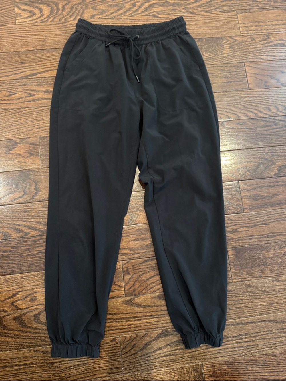 TNA Black womens Jogger Sweatpants/ track pants with Drawstring xs short